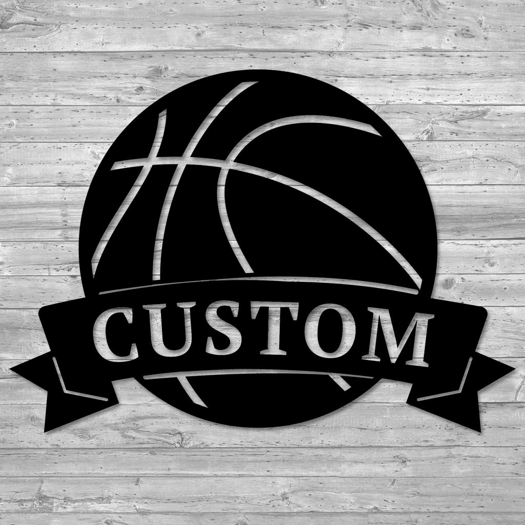 Custom Metal Basketball Sign