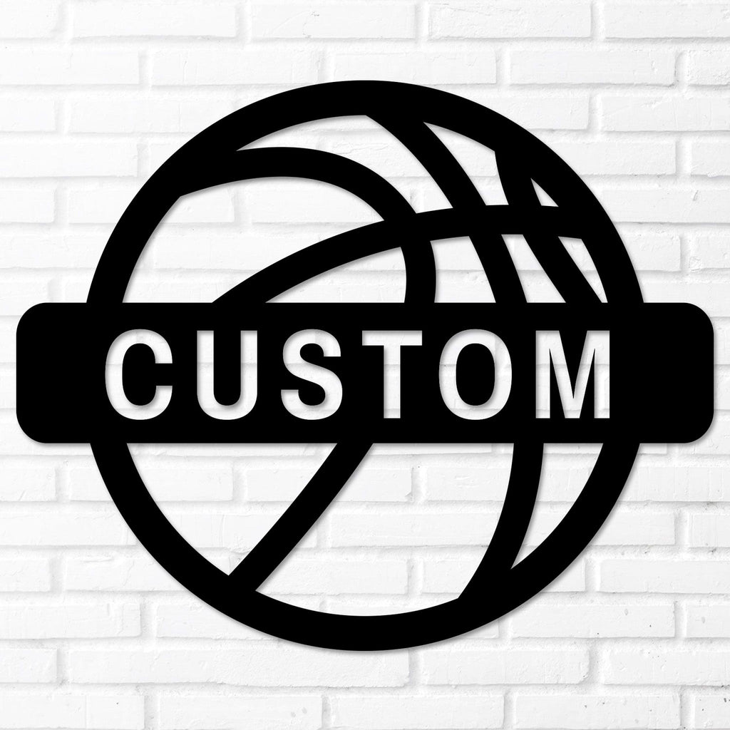 Custom Basketball Metal Wall Art