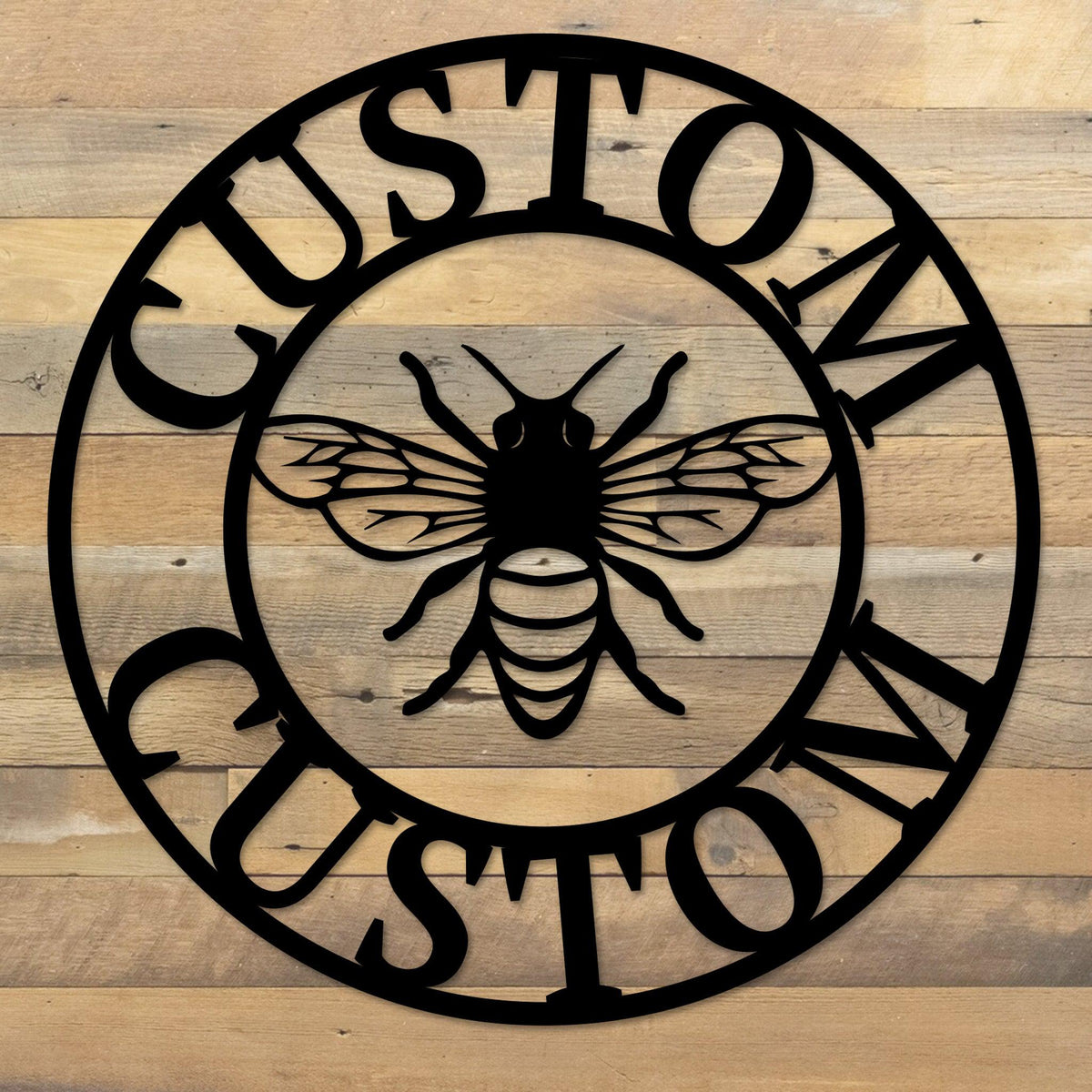 Metal Bee Sign Custom Bee Sign | Metal Art For Your Home & Garden | Made In The USA ...