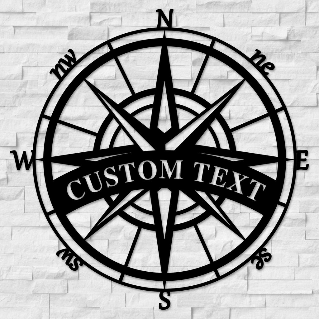 Custom Wedding Gifts | Compass Metal Wall Art | Made In The USA | K&S ...