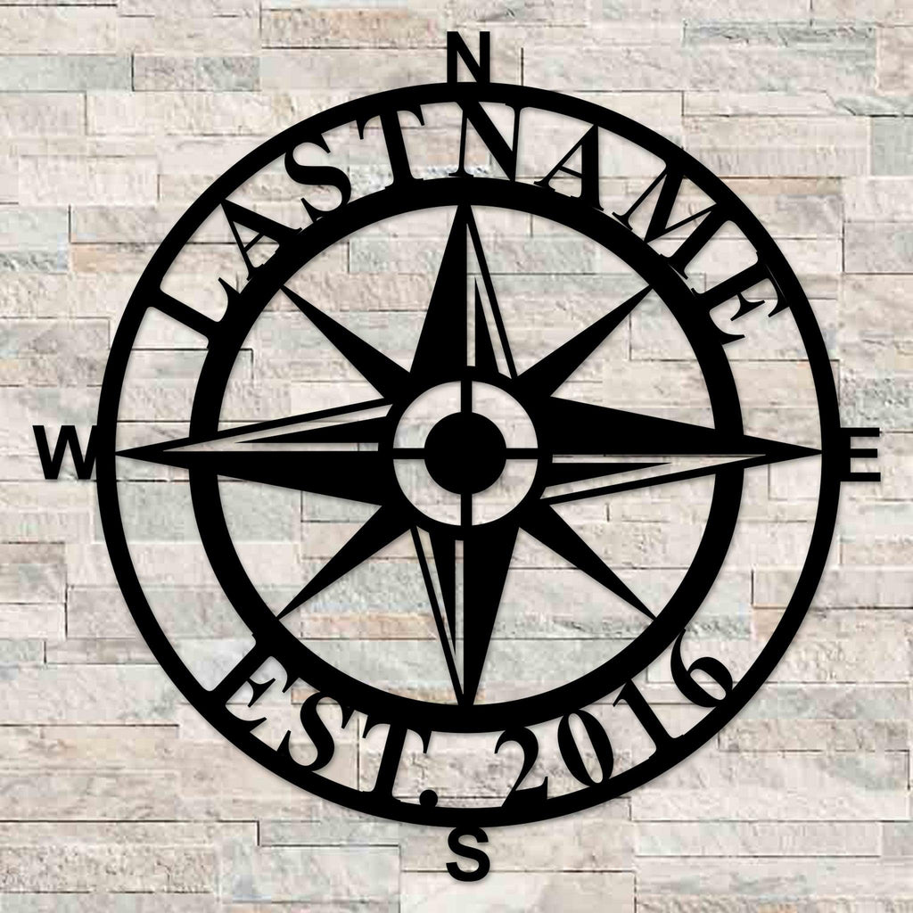 Custom Compass Wall Art | Metal Designs & Home Decor | Made in The USA ...