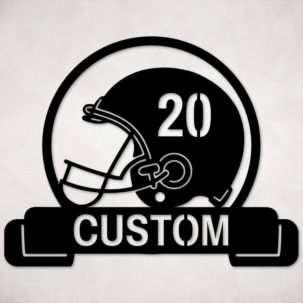 custom a football helmet Custom Football Decor | Personalized Athlete Art | Made In The USA