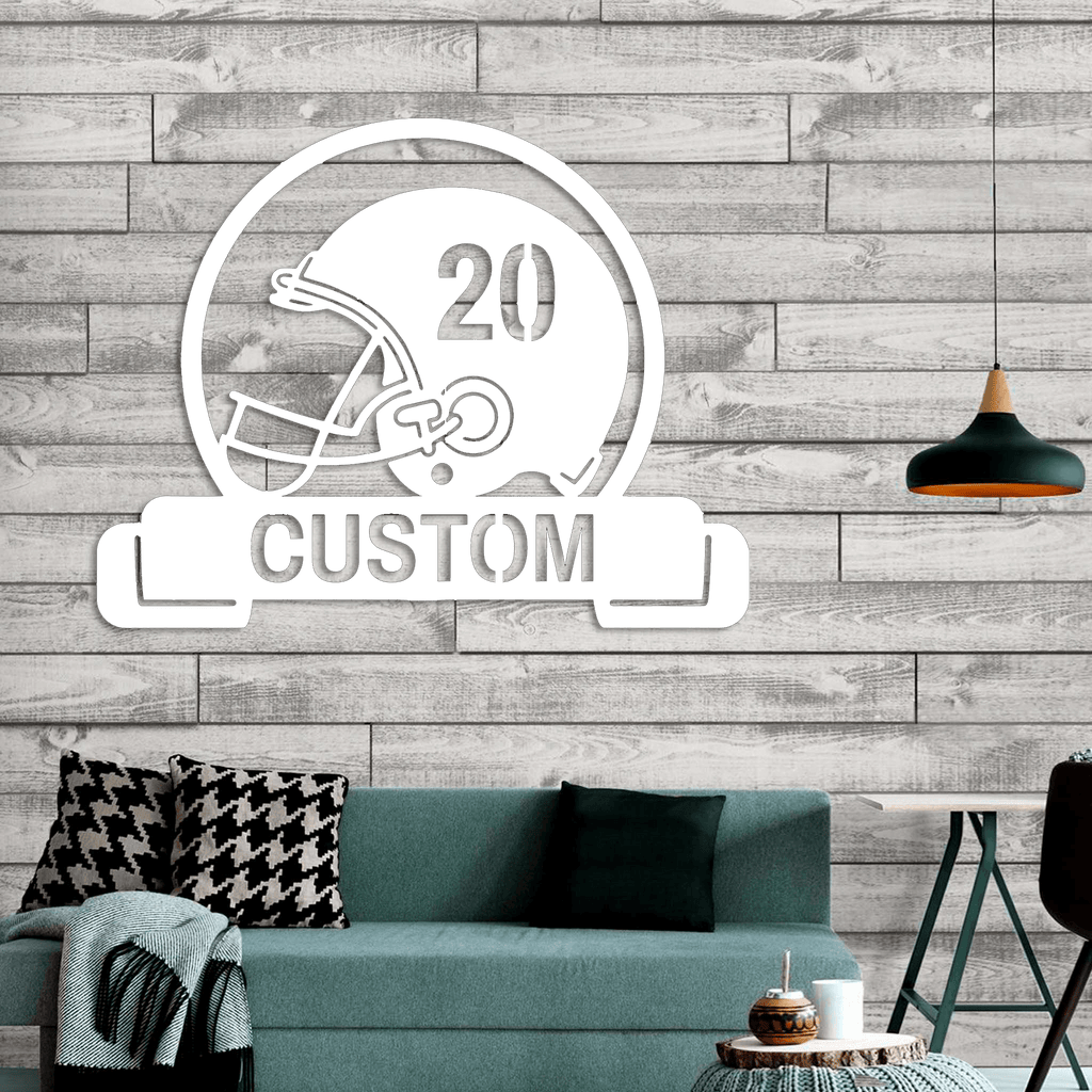 custom football helmet wall art Custom Football Decor | Personalized Athlete Art | Made In The USA