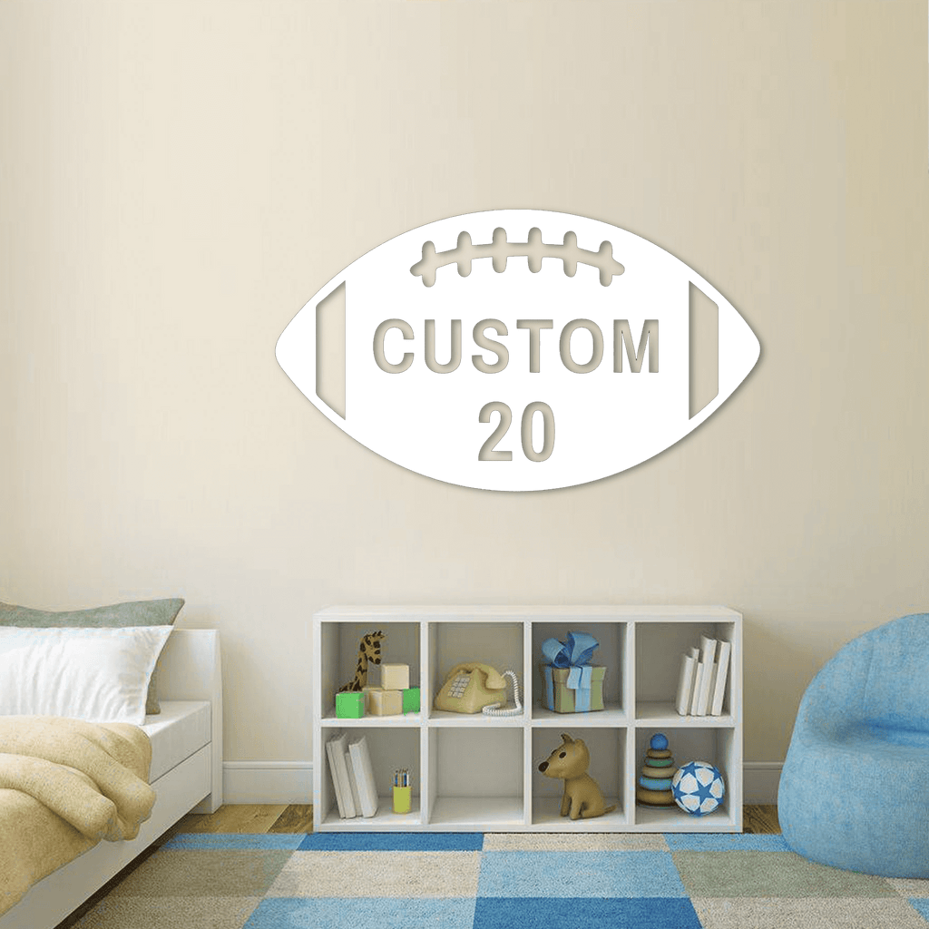 Custom Football Metal Wall Art
