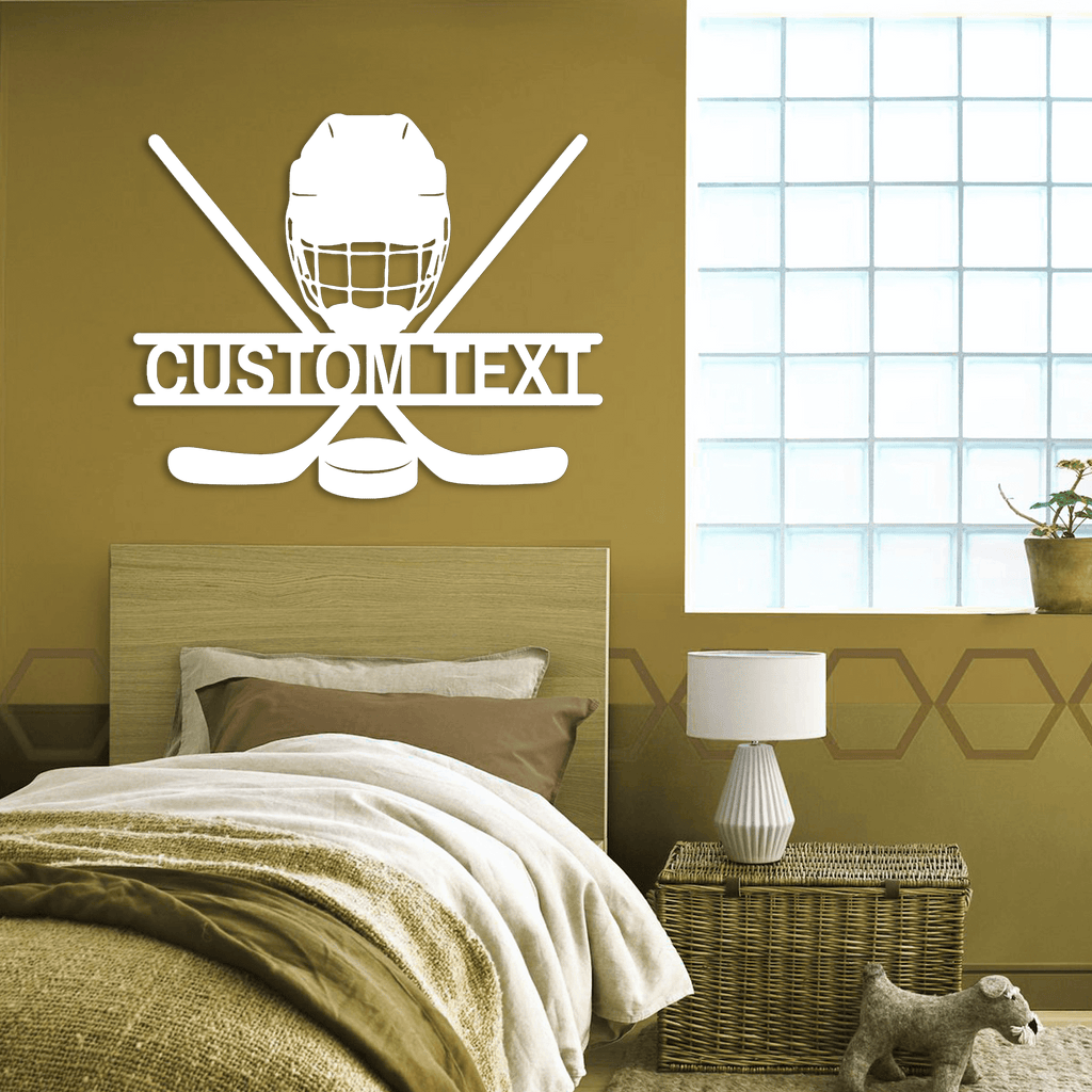 Custom Hockey Decor Metal Wall Art