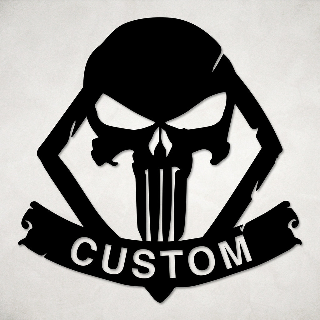 Custom Punisher Skull Wall Art