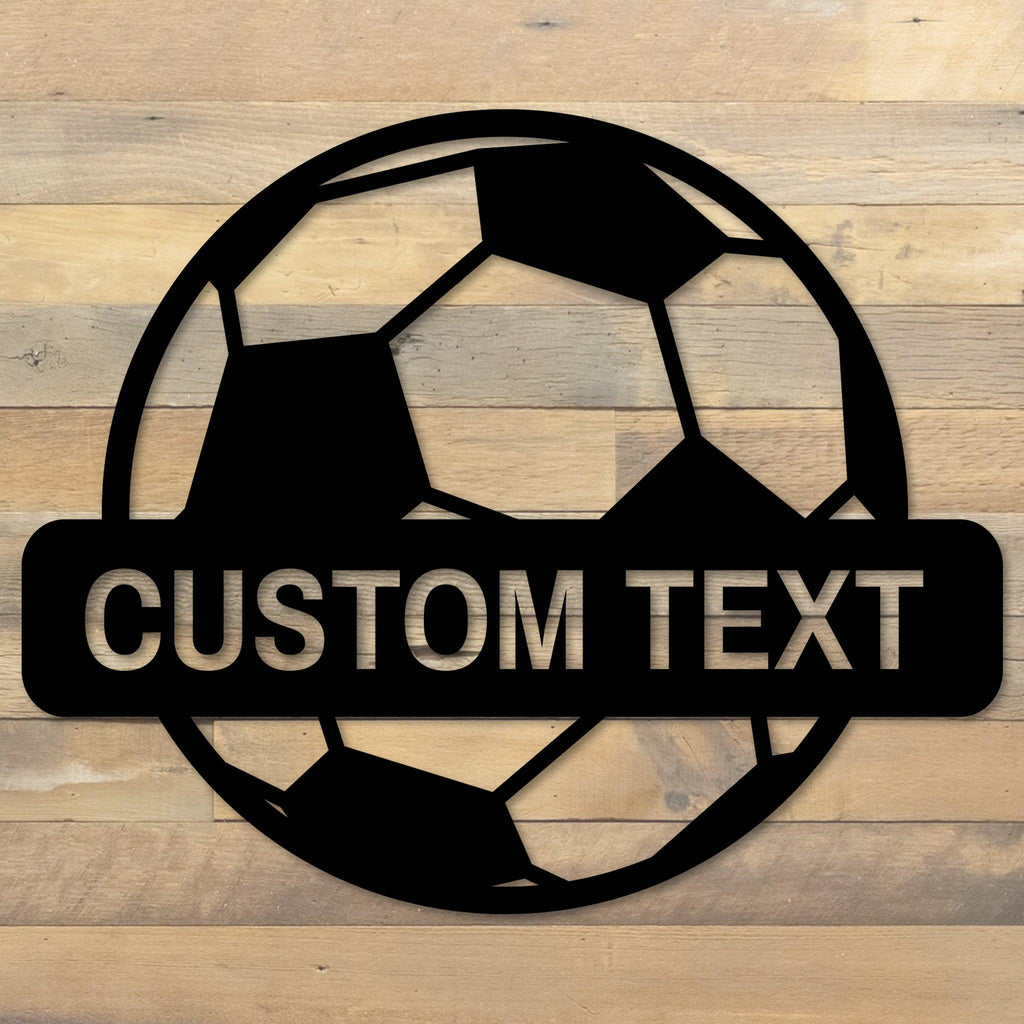 Soccer Ball Personalized Metal Wall Art