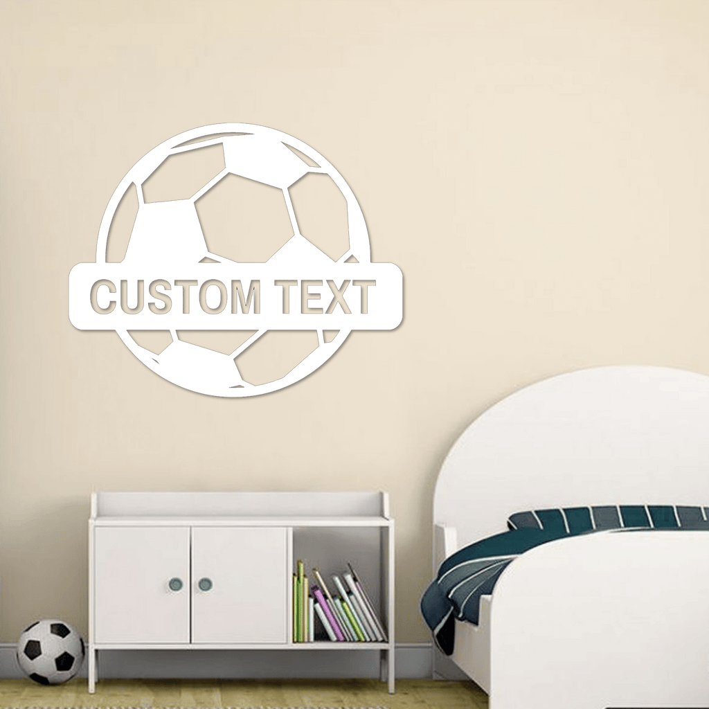 Soccer Ball Personalized Metal Wall Art