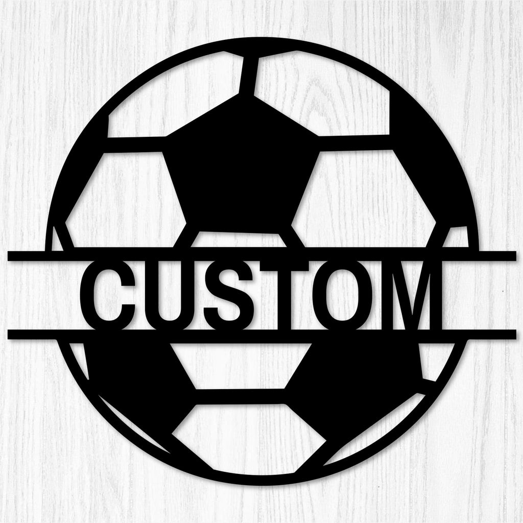 Custom Soccer Ball Metal Wall Art