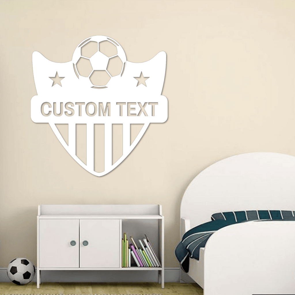 Soccer Crest Custom Metal Wall Art