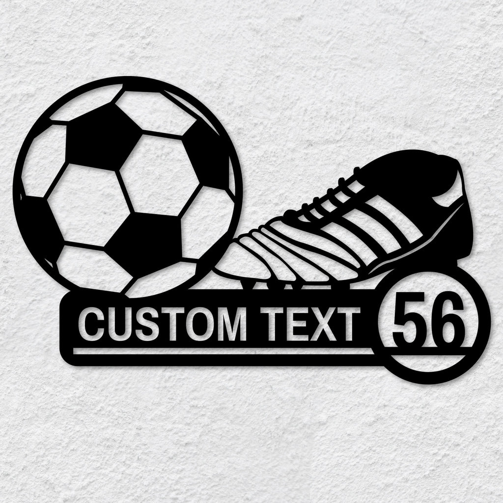 Soccer Gear Custom Metal Wall Art