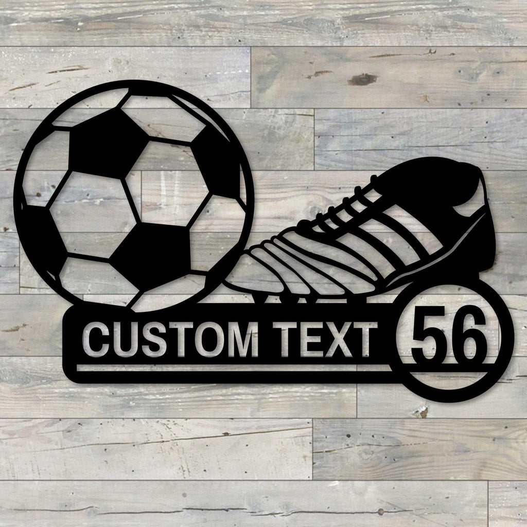 Soccer Gear Custom Metal Wall Art