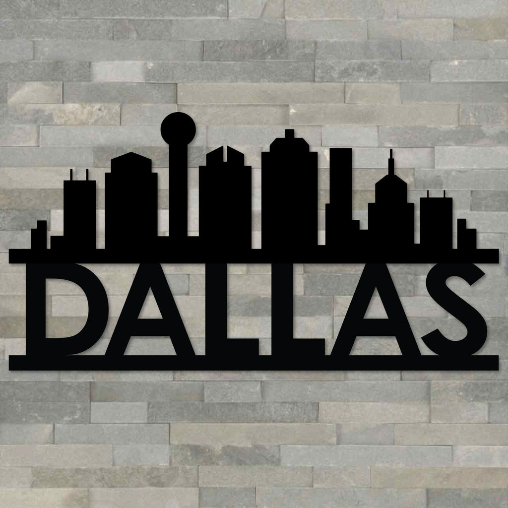Dallas Skyline Metal Wall Art