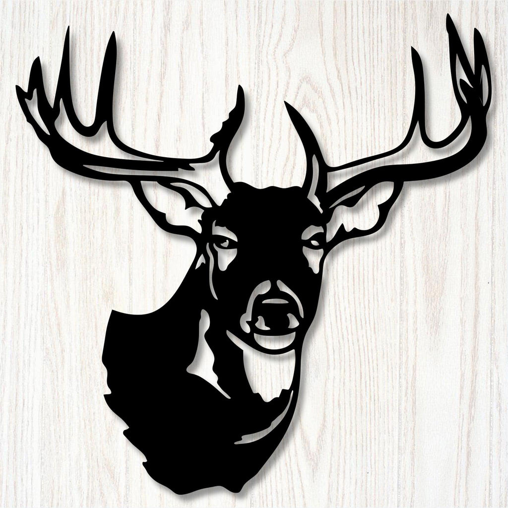 Deer Head Metal Wall Decor