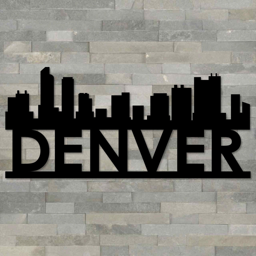 Denver Skyline Metal Wall Art