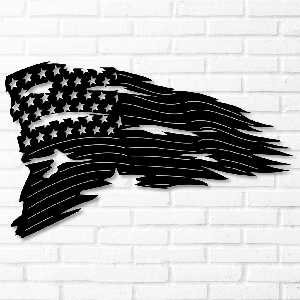 Distressed American Flag Wall Art