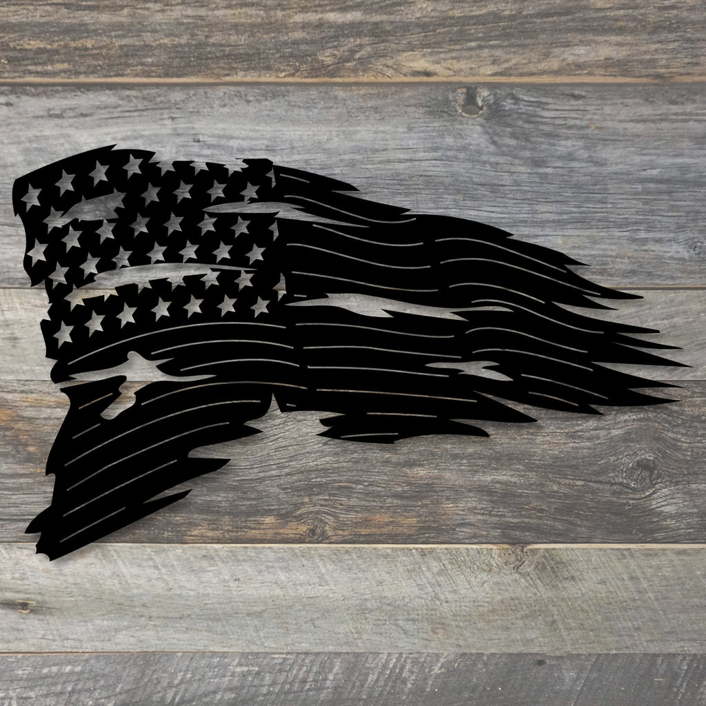 Distressed American Flag Wall Art | Patriotic Metal Art | USA Made | K ...