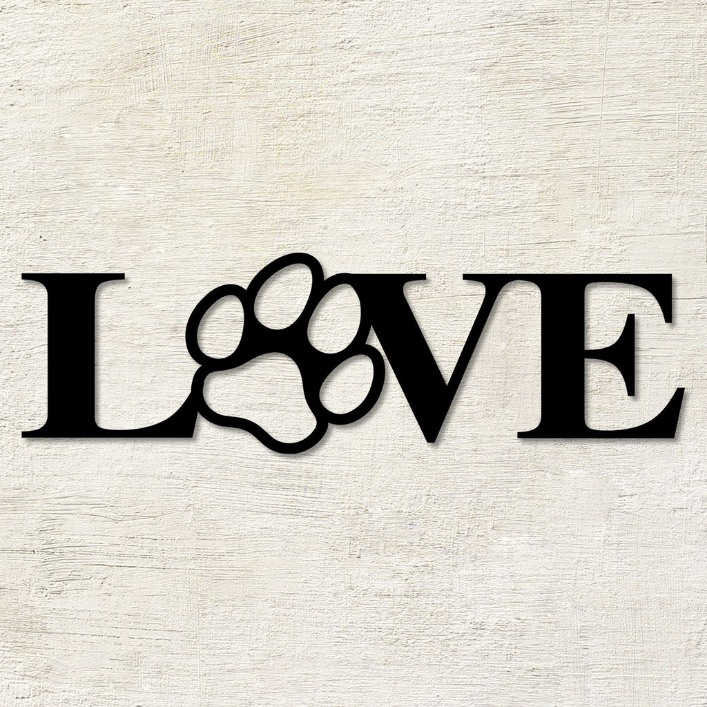 Love Sign With Dog Paw