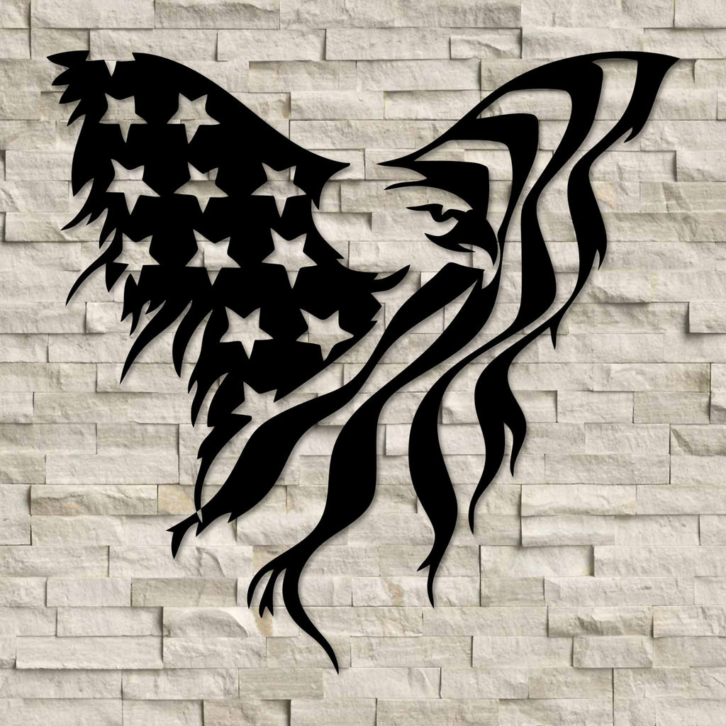 Eagle American Flag Wall Art