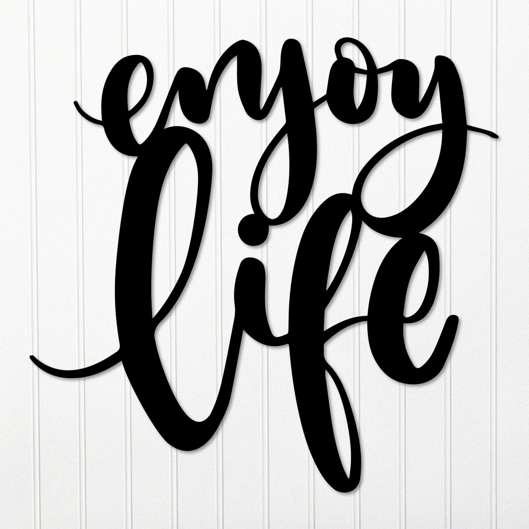✨Enjoy Life✨ Enjoy Life | Inspirational Wall Art & Home Decor | Made In