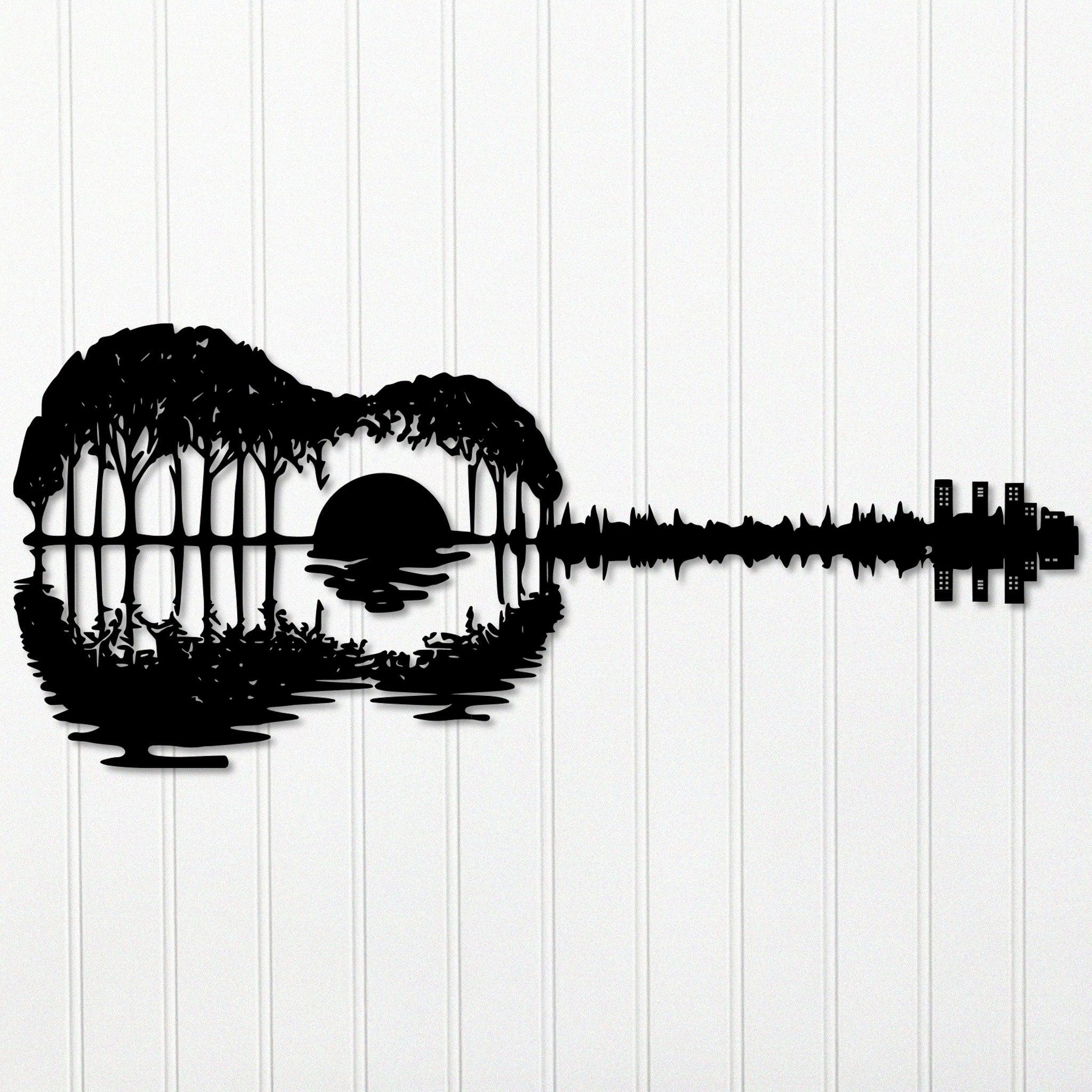 アート・デザイン・音楽 Gustavo GAILLEBOTTE Funky Abstract, Colorful Guitar and Keyboard, With Music