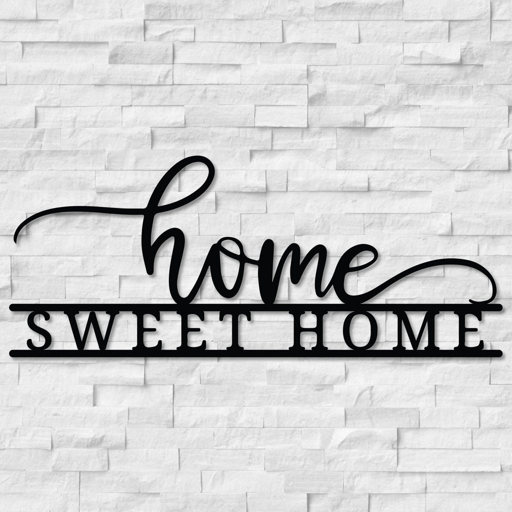 "Home Sweet Home" Metal Word Art 6