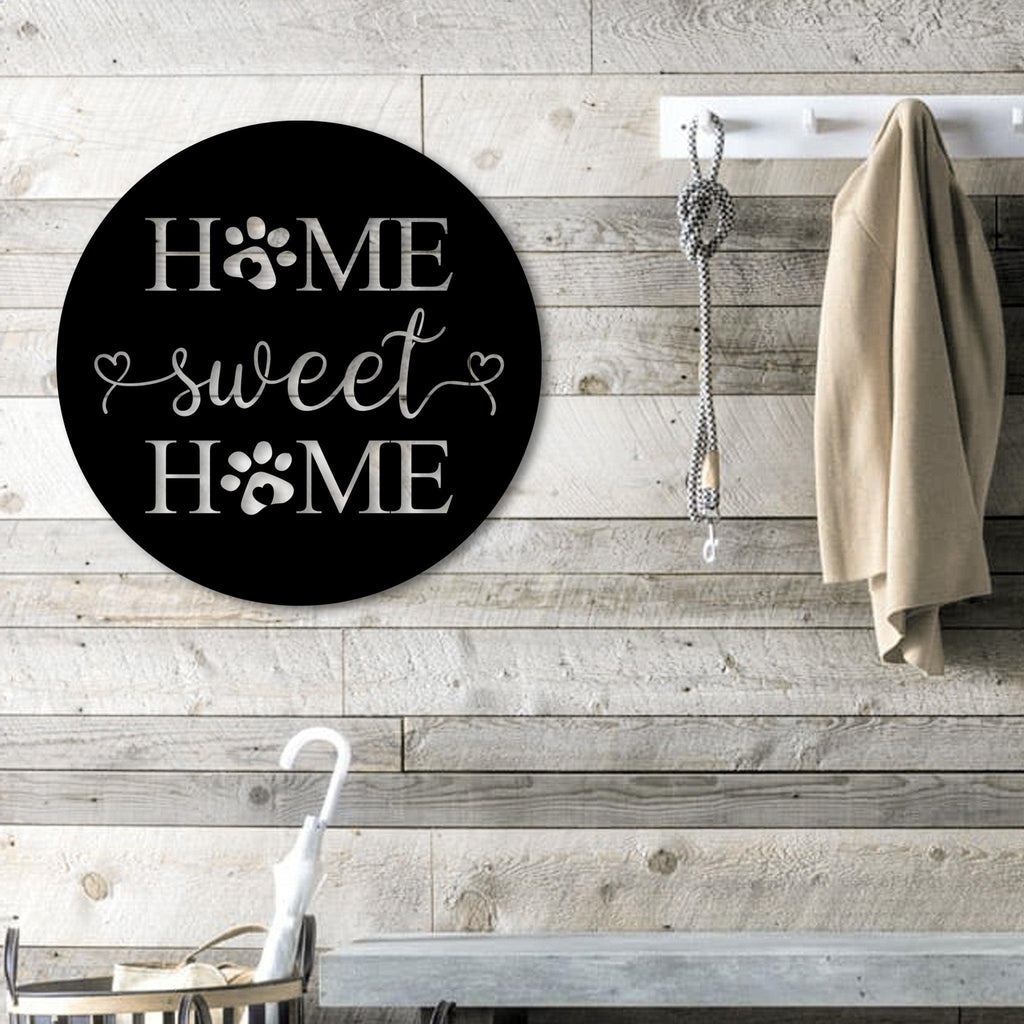 Home Sweet Home Sign Hanging