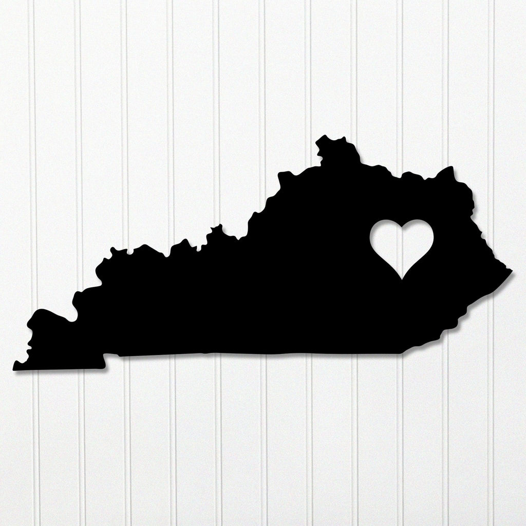 Kentucky Heart Metal Wall Decor