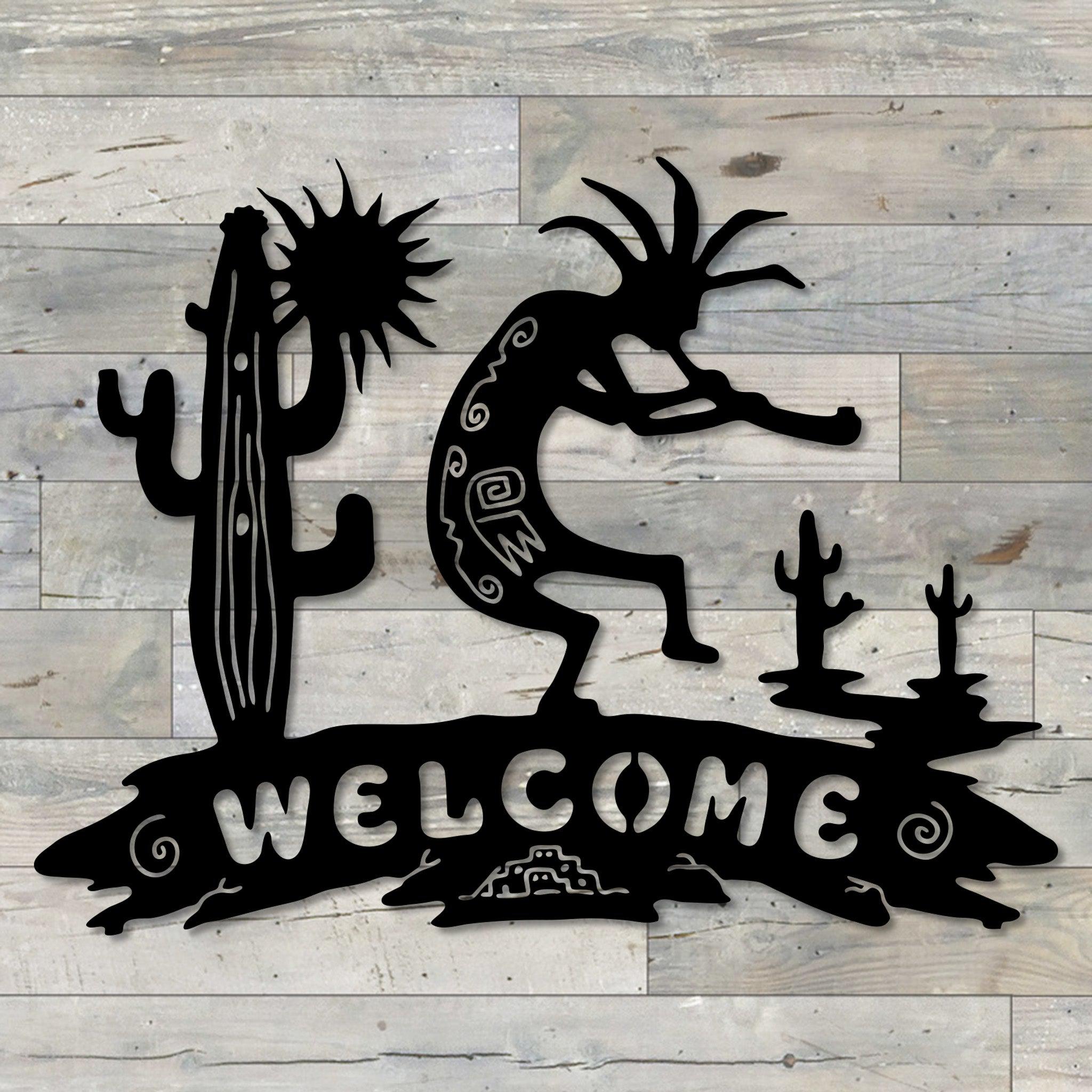 Kokopelli-Welcome-Metal-Wall-