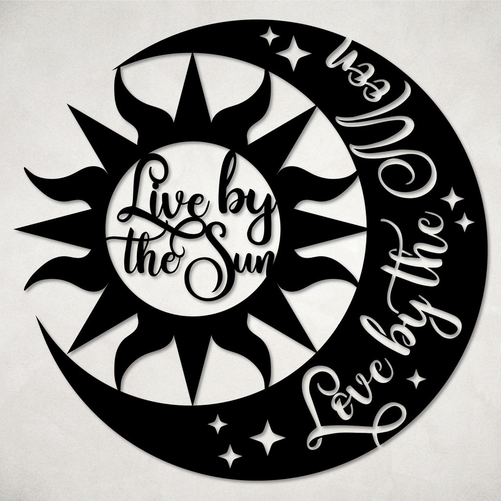 Live by the Sun Love by the Moon Wall Art