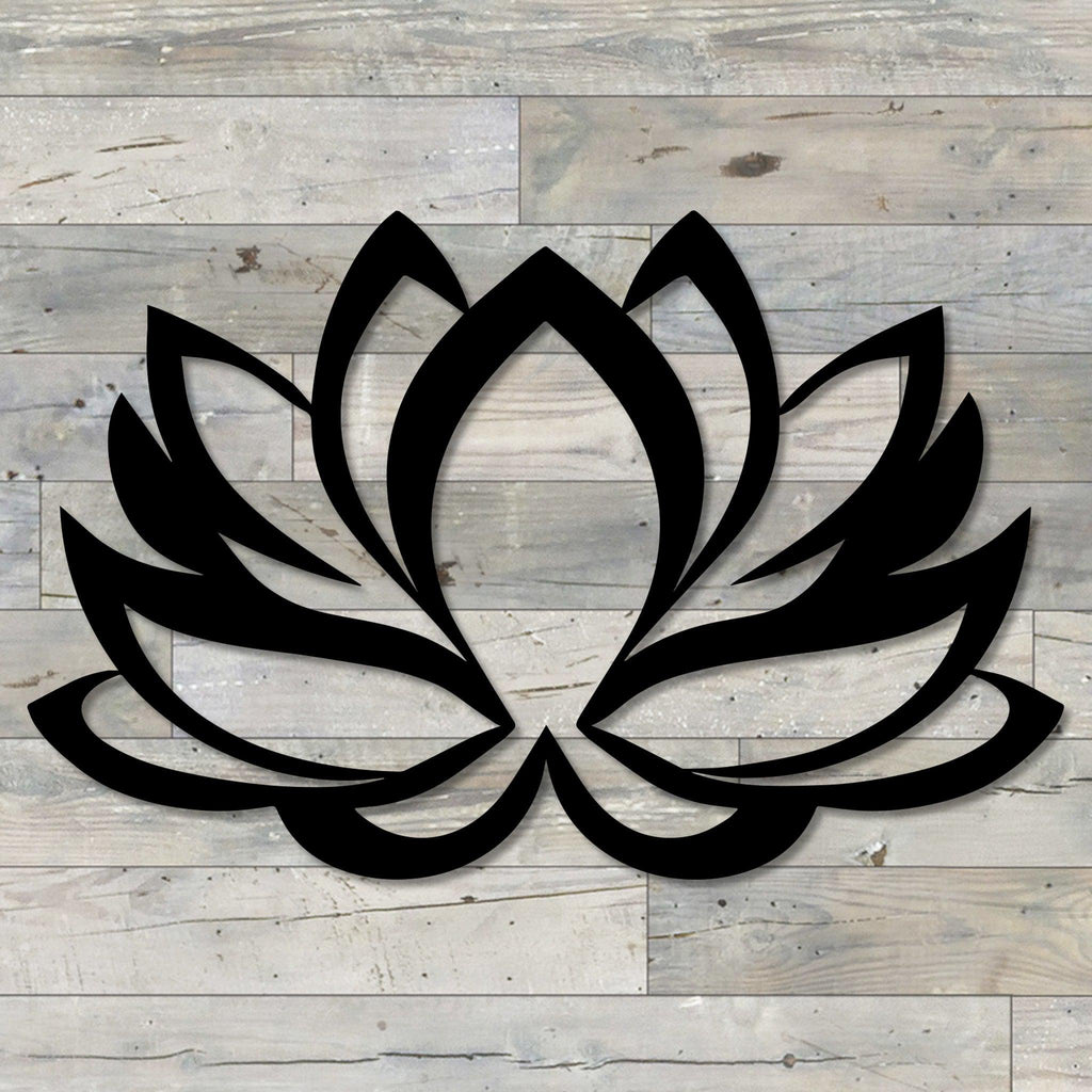 Lotus Flower Metal Wall Decor