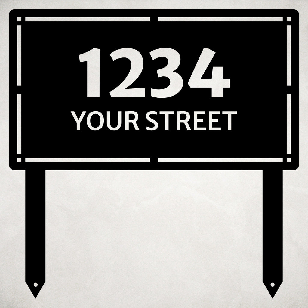 Custom Metal Address Sign for Business or Home | Made in the USA | K&S ...