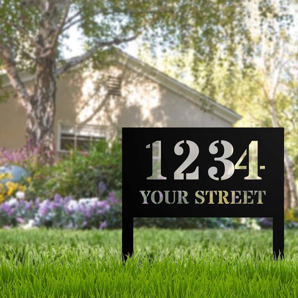 K&S Design Elements | Custom Metal Address Signs | Made in the USA | K ...