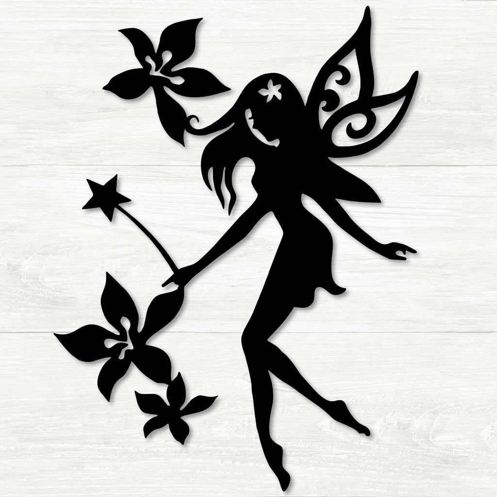 Fairy and Flowers Wall Art | Metal Garden Art & Home Decor | USA Made | K&S Design Elements fairy-and-flowers-wall-art-metal-garden-art-home-decor-usa-made-k-s-design-elements
