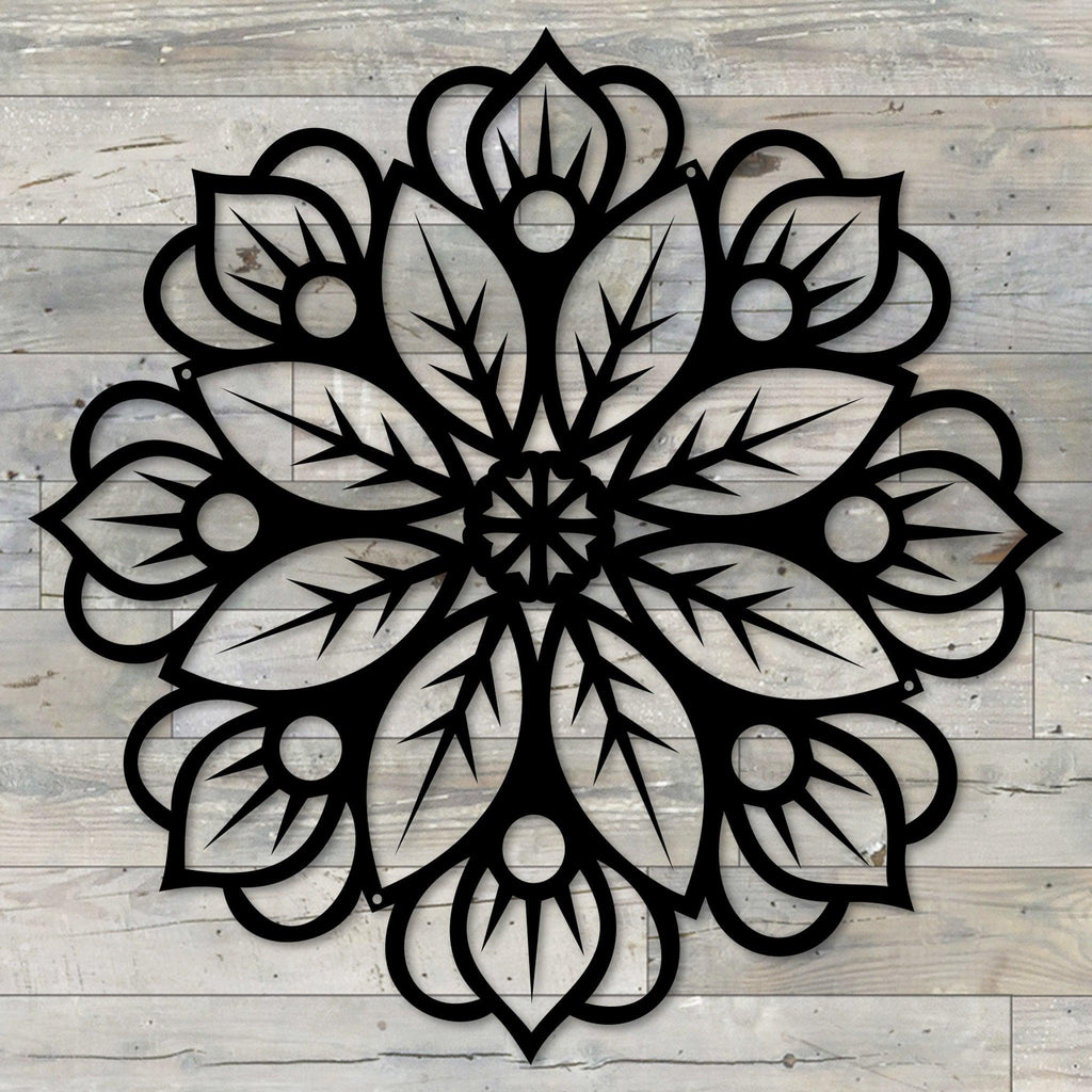 Metal Floral Mandala Wall Decor