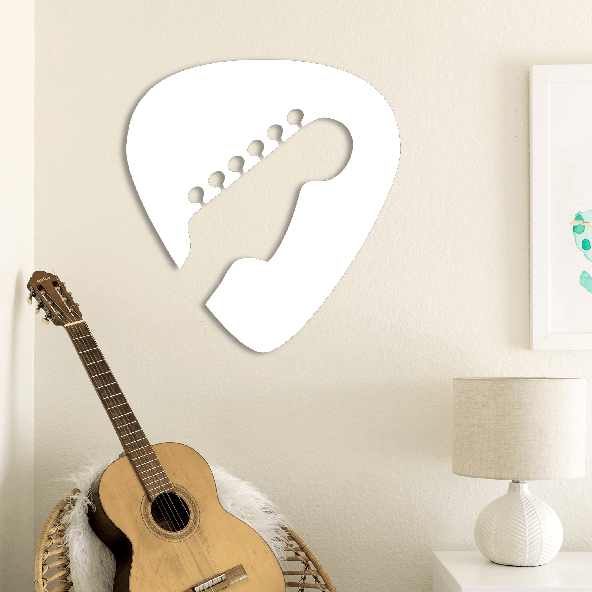 Metal Guitar Pick Wall Decor K S Design Elements