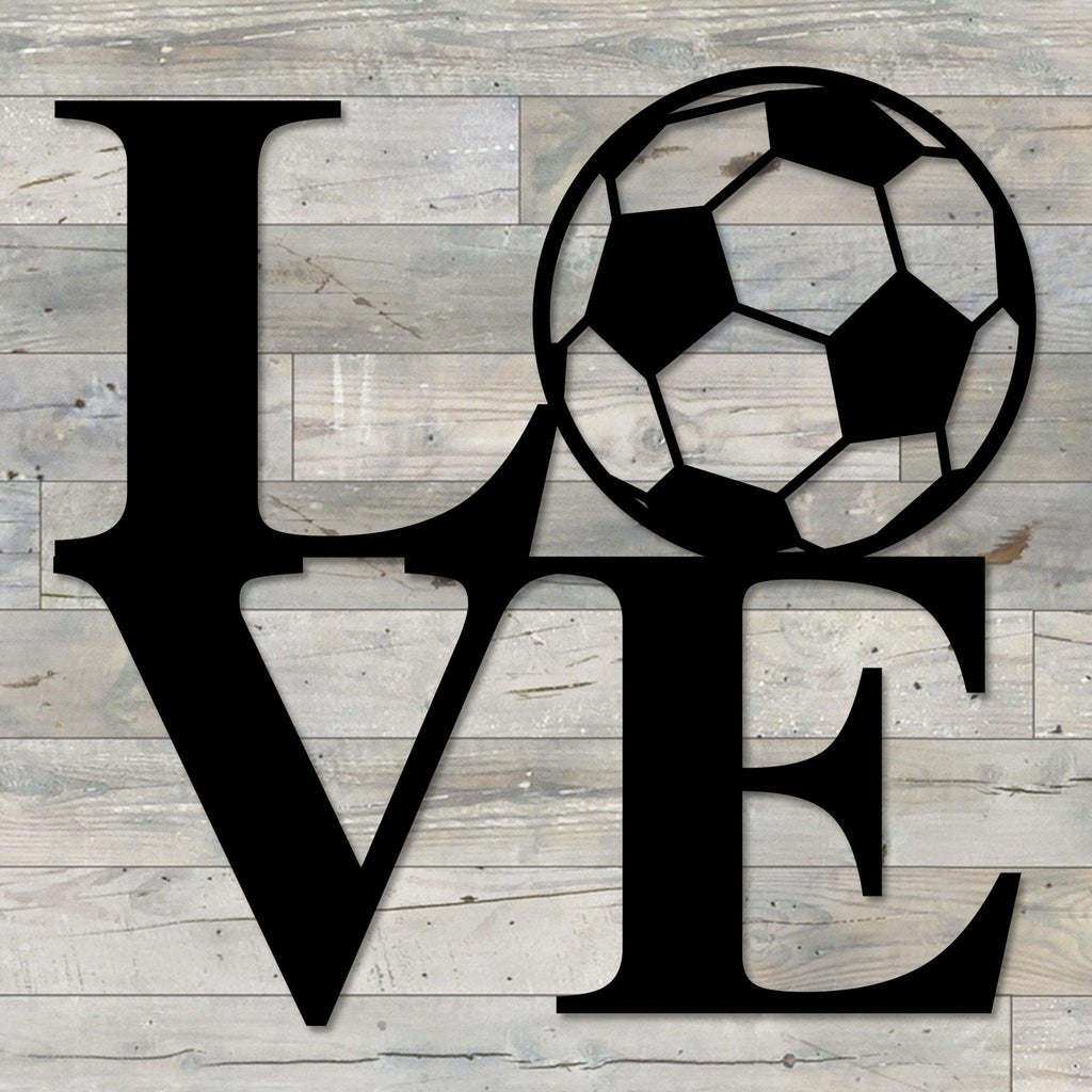 Soccer Love Metal Wall Art