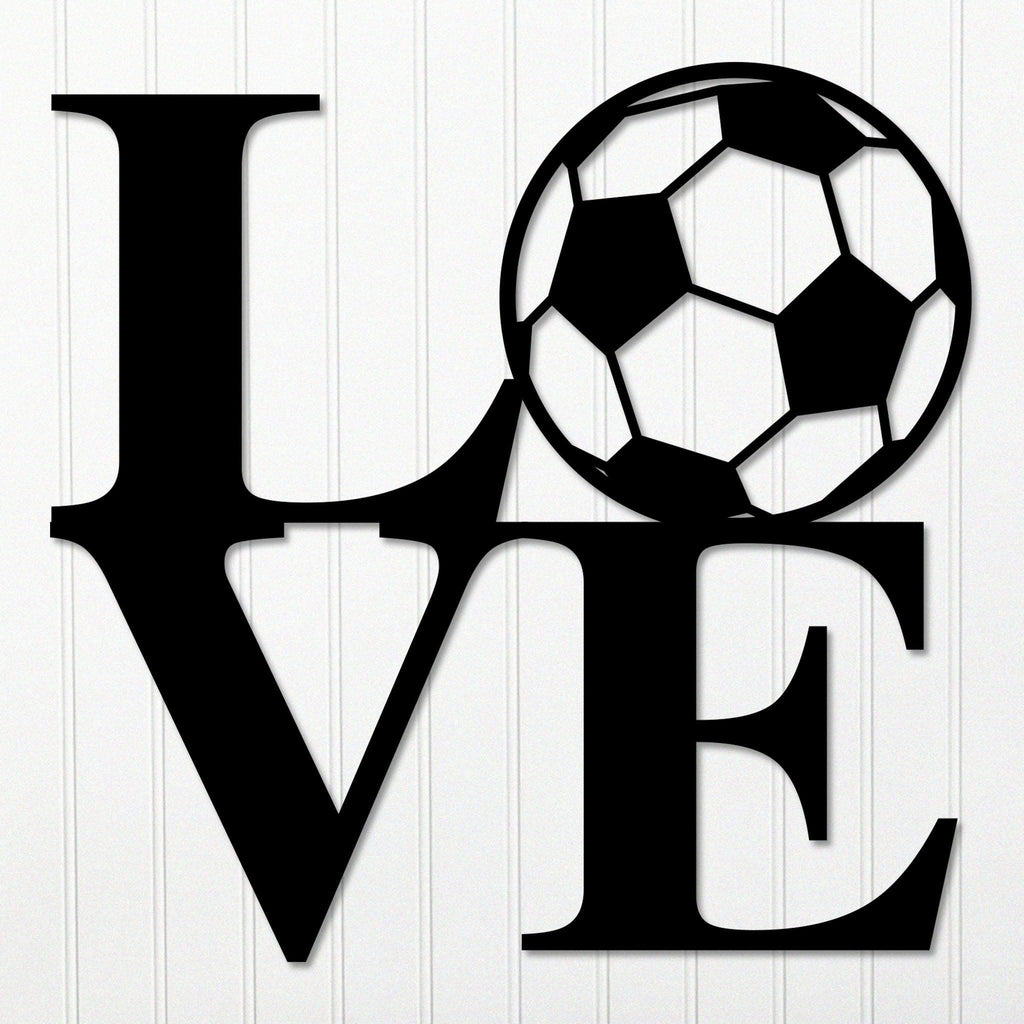 Soccer Love Metal Wall Art
