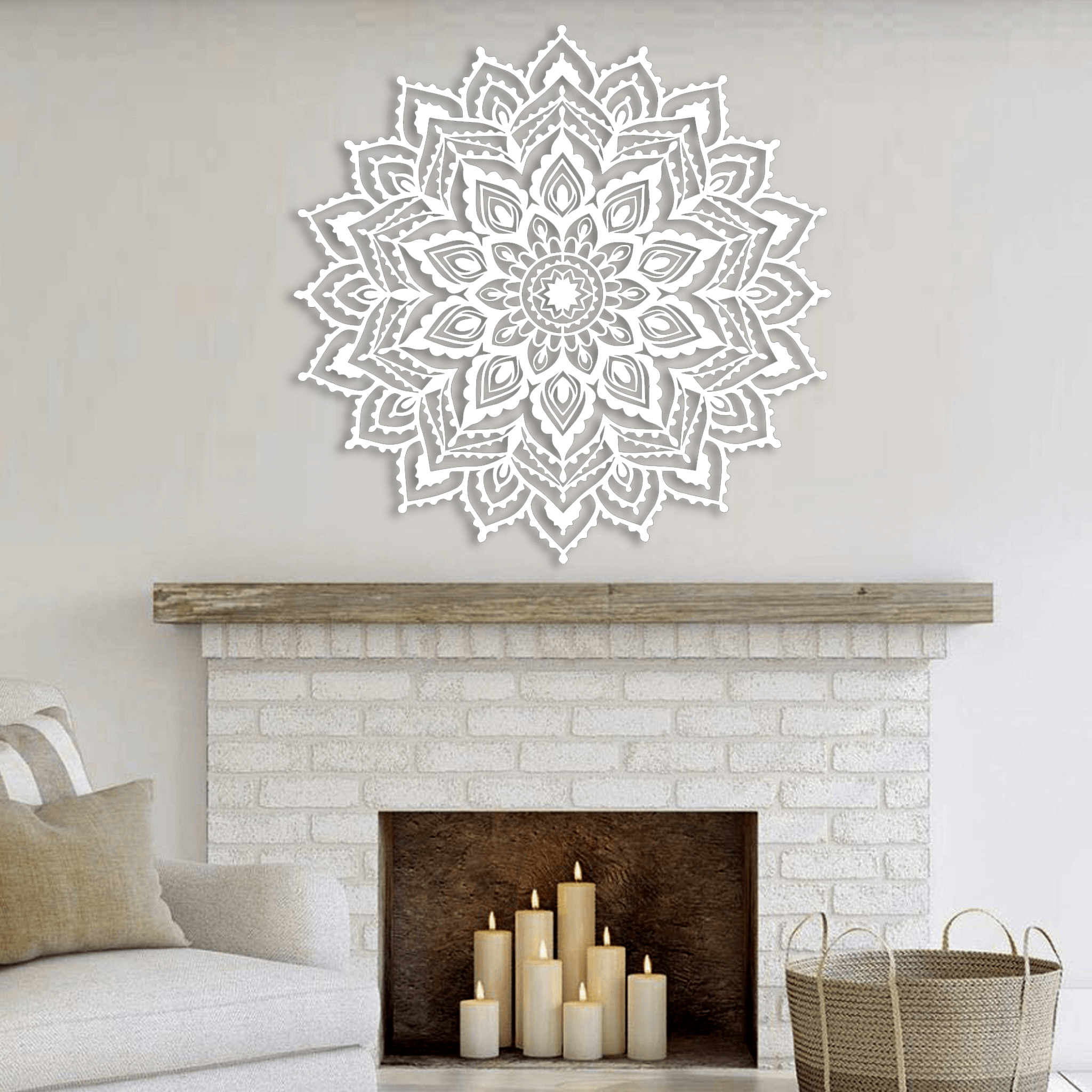 USA Original Handcrafted Star high quality Mandala Art holiday red white blue patriotic decor