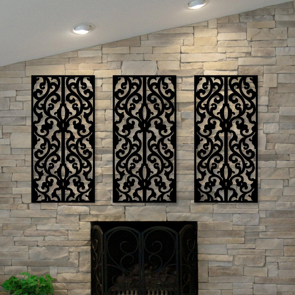 Outdoor Wrought Iron Wall Panels