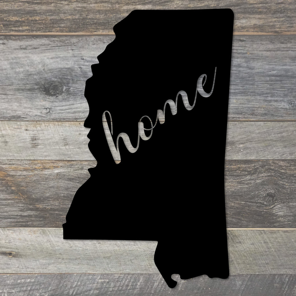 Mississippi Home Metal Wall Decor