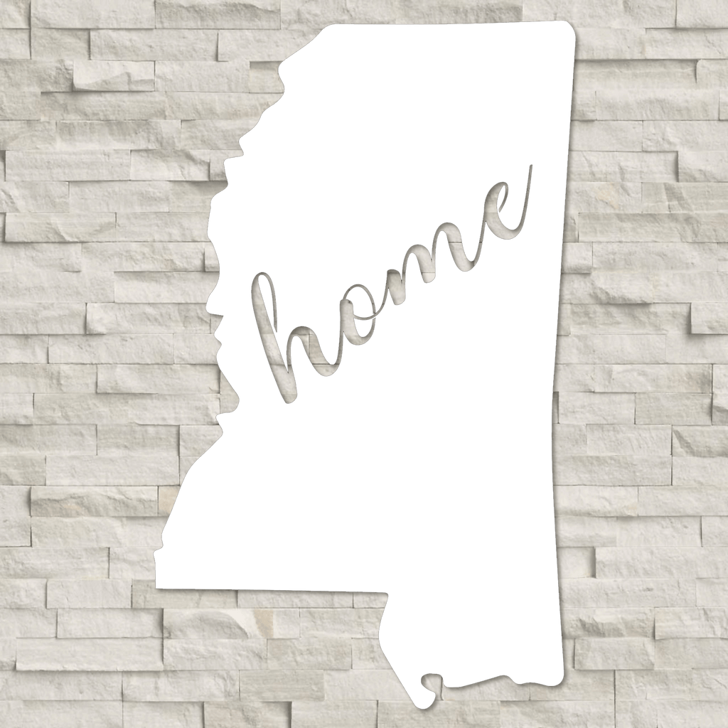 Mississippi Home Metal Wall Decor