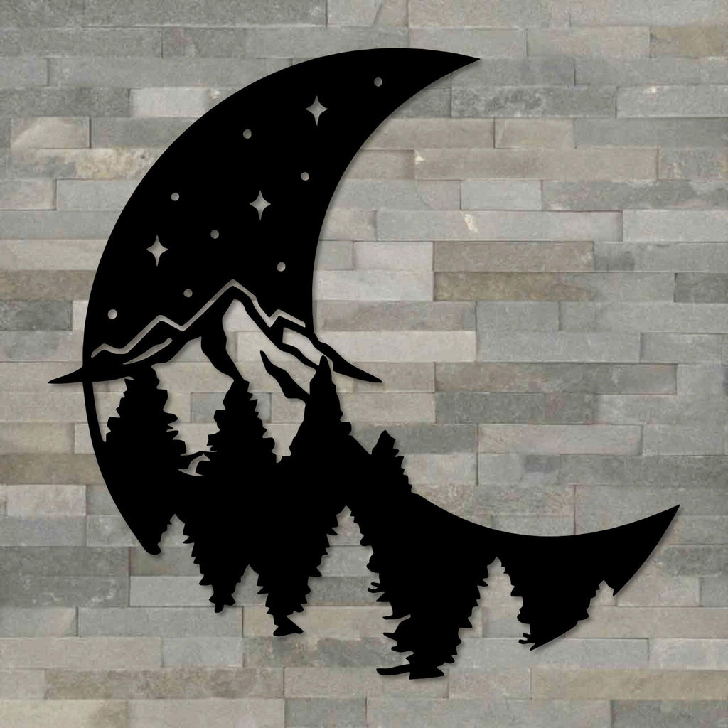 Moon Nightscape Metal Wall Art