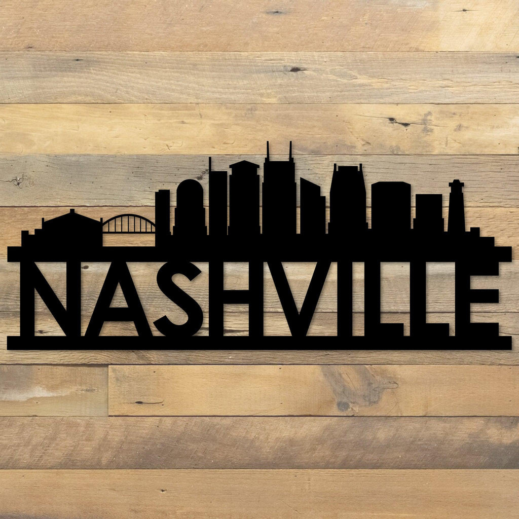 Nashville Skyline Metal Wall Art
