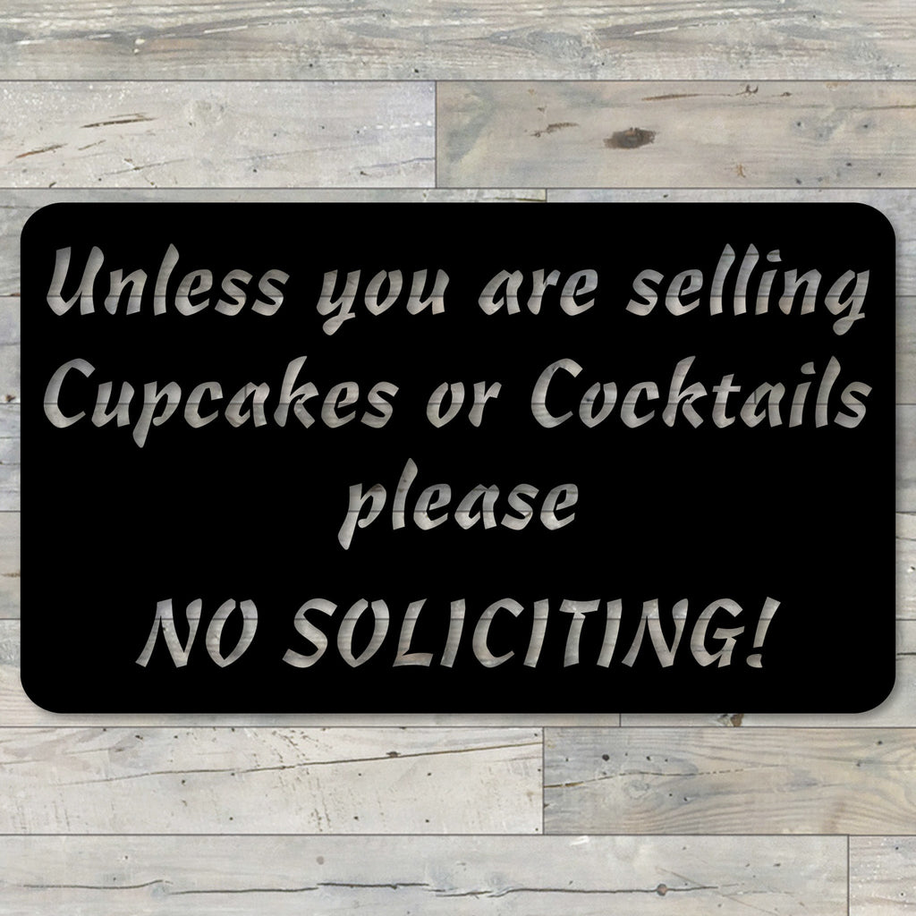 Funny No Soliciting Sign