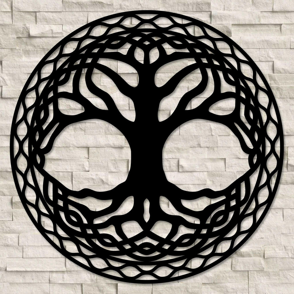 Ornamental Celtic Tree of Life Metal Art