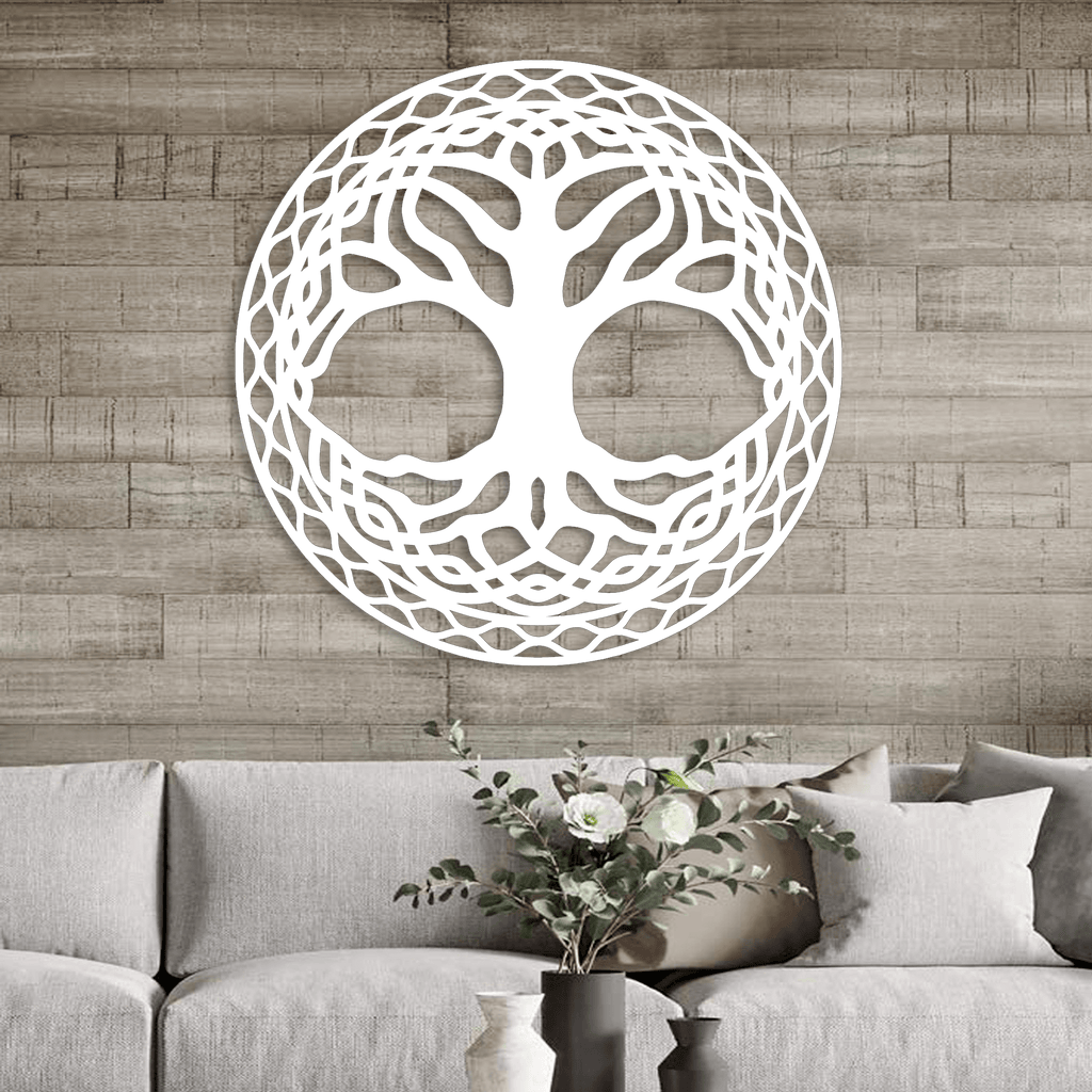 Ornamental Celtic Tree of Life Metal Art