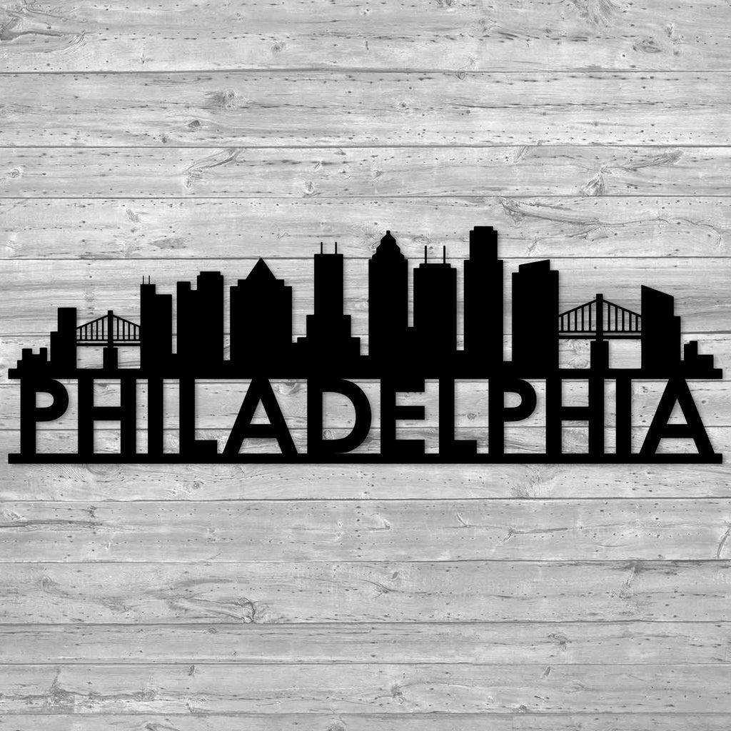 Philadelphia Skyline Metal Wall Art