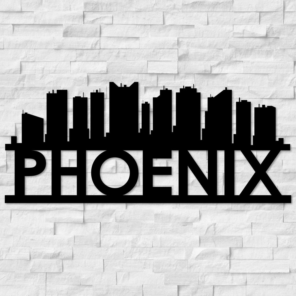 Phoenix Skyline Metal Wall Art