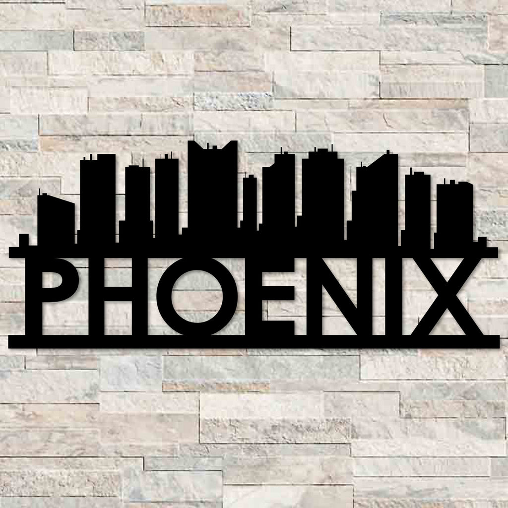 Phoenix Skyline Metal Wall Art